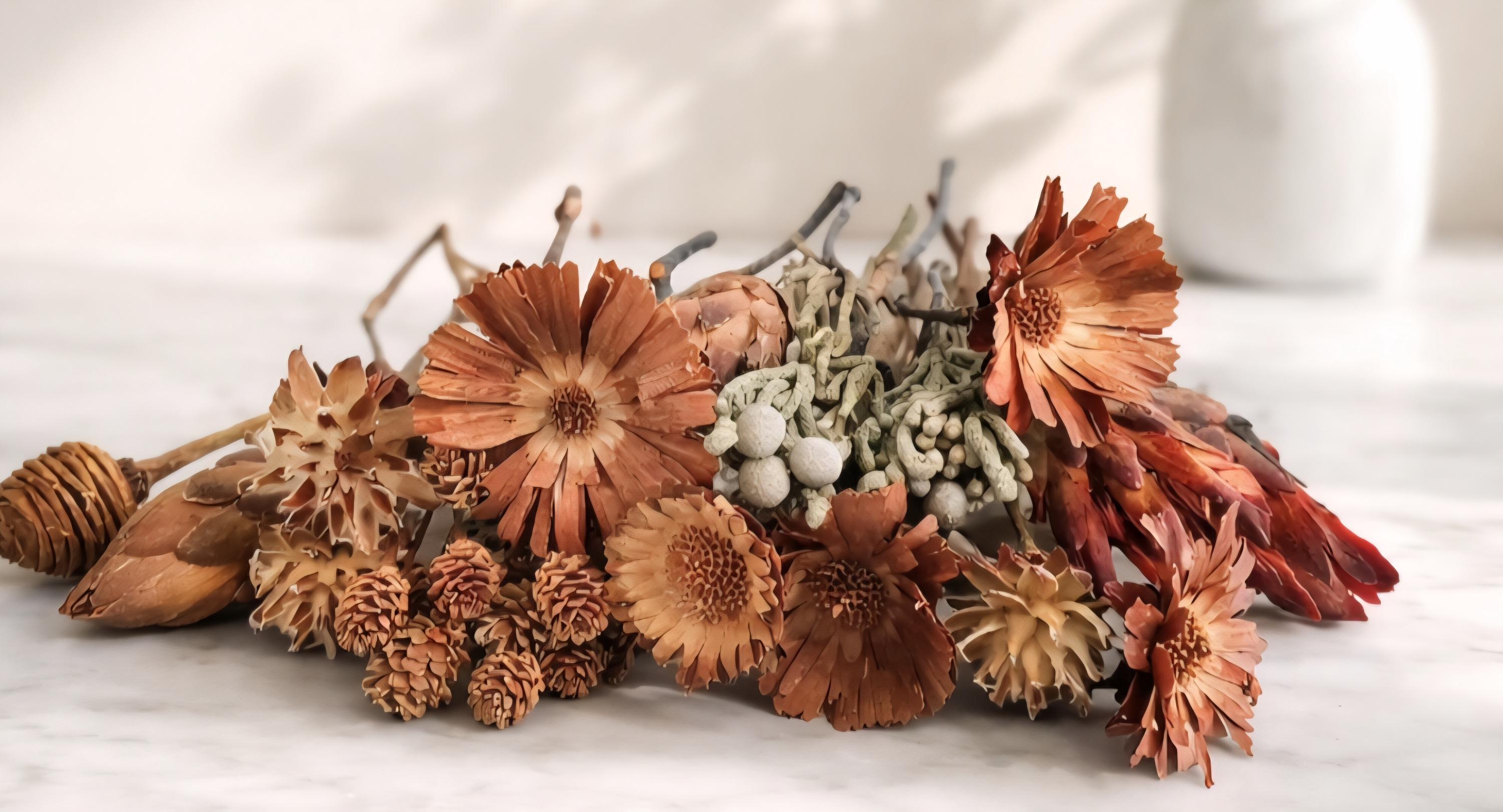 Exotic Dried Flower Bouquet, Natural Floral Arrangement